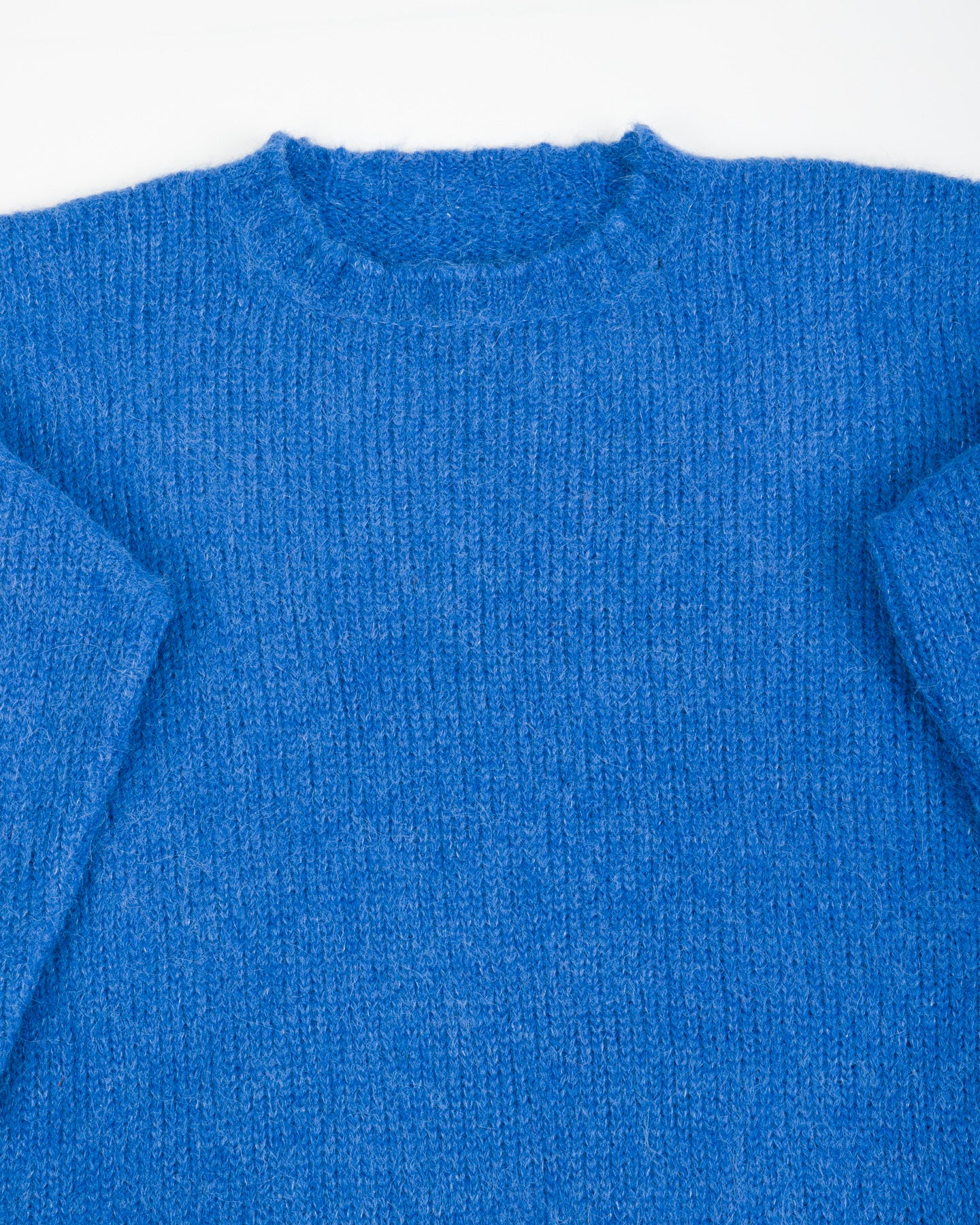 Shaggy Alpaguan Crewneck - Blue