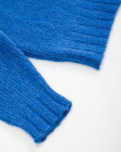 Monitaly Shaggy Alpaguan Crewneck - Blue - Standard & Strange