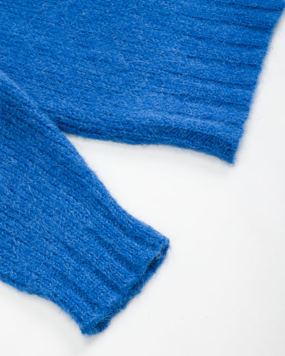 Shaggy Alpaguan Crewneck - Blue