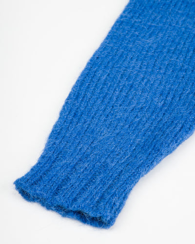 Monitaly Shaggy Alpaguan Crewneck - Blue - Standard & Strange