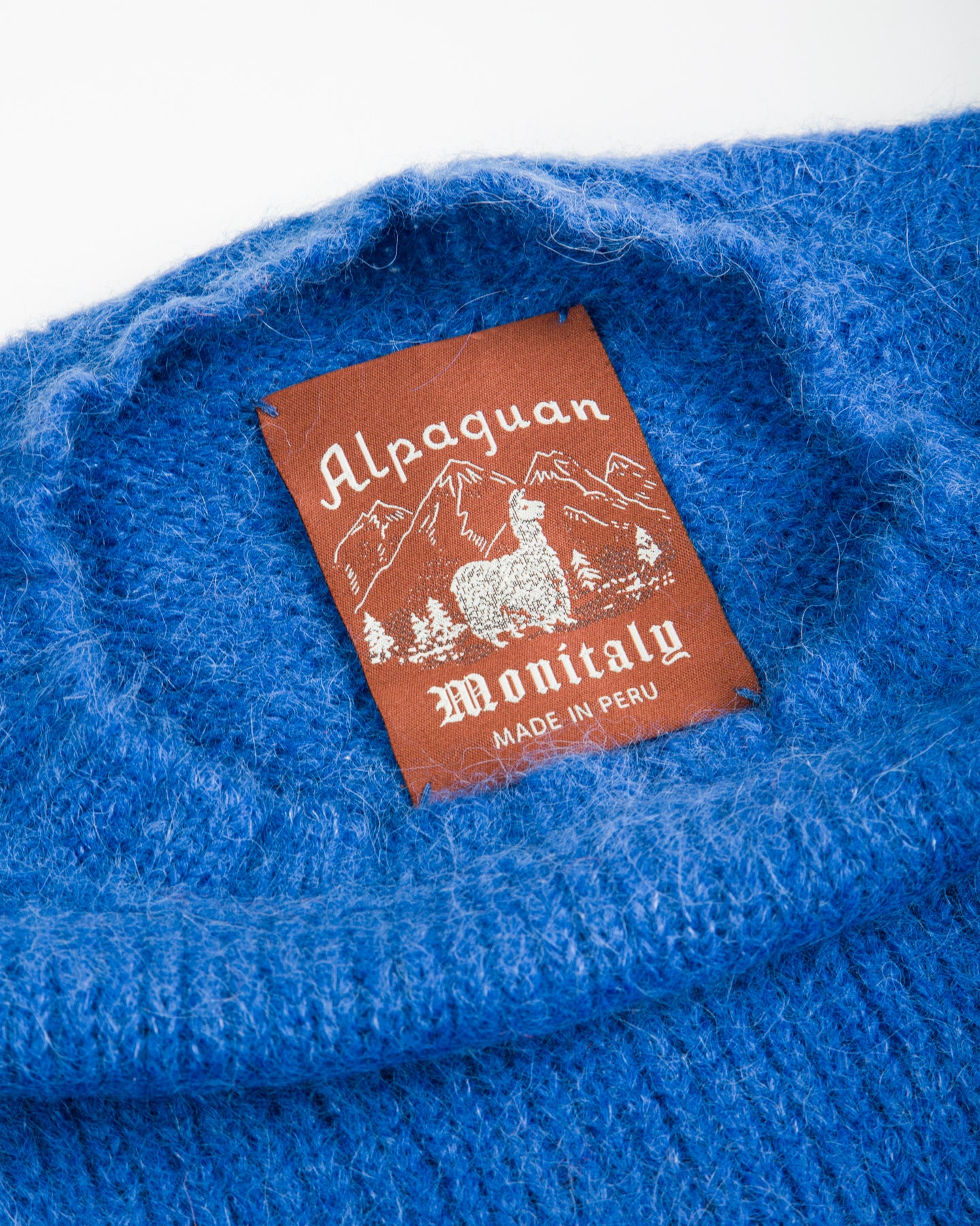 Shaggy Alpaguan Crewneck - Blue
