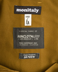 Monitaly Submarine Pants - Khaki Vancloth Sateen - Standard & Strange