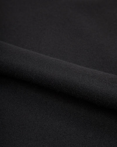 Monitaly Triple Tuck Wide Pants - Solid Black Wool Flannel - Standard & Strange