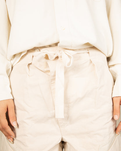 MotivMfg Adjustable Cargo Pants - Natural Ripstop Waxed Cotton - Standard & Strange