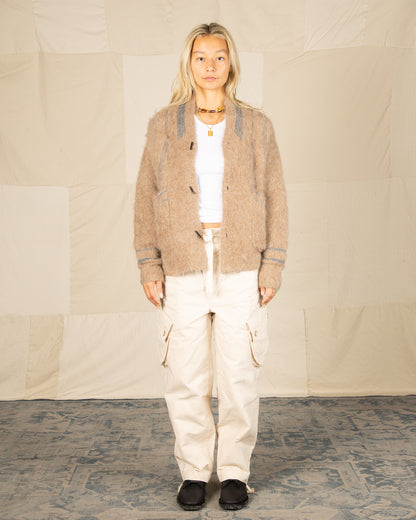 MotivMfg Adjustable Cargo Pants - Natural Ripstop Waxed Cotton - Standard & Strange