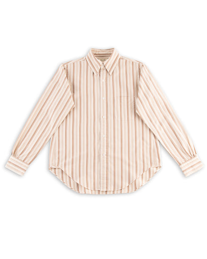 MotivMfg Authentic Fit BD Shirt - Pink Stripe Silk Cotton Fine Poplin - Standard & Strange