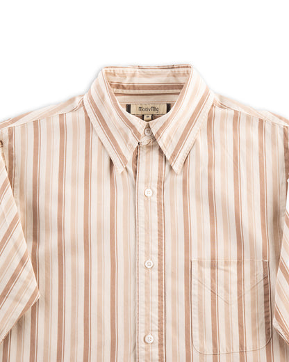 MotivMfg Authentic Fit BD Shirt - Pink Stripe Silk Cotton Fine Poplin - Standard & Strange