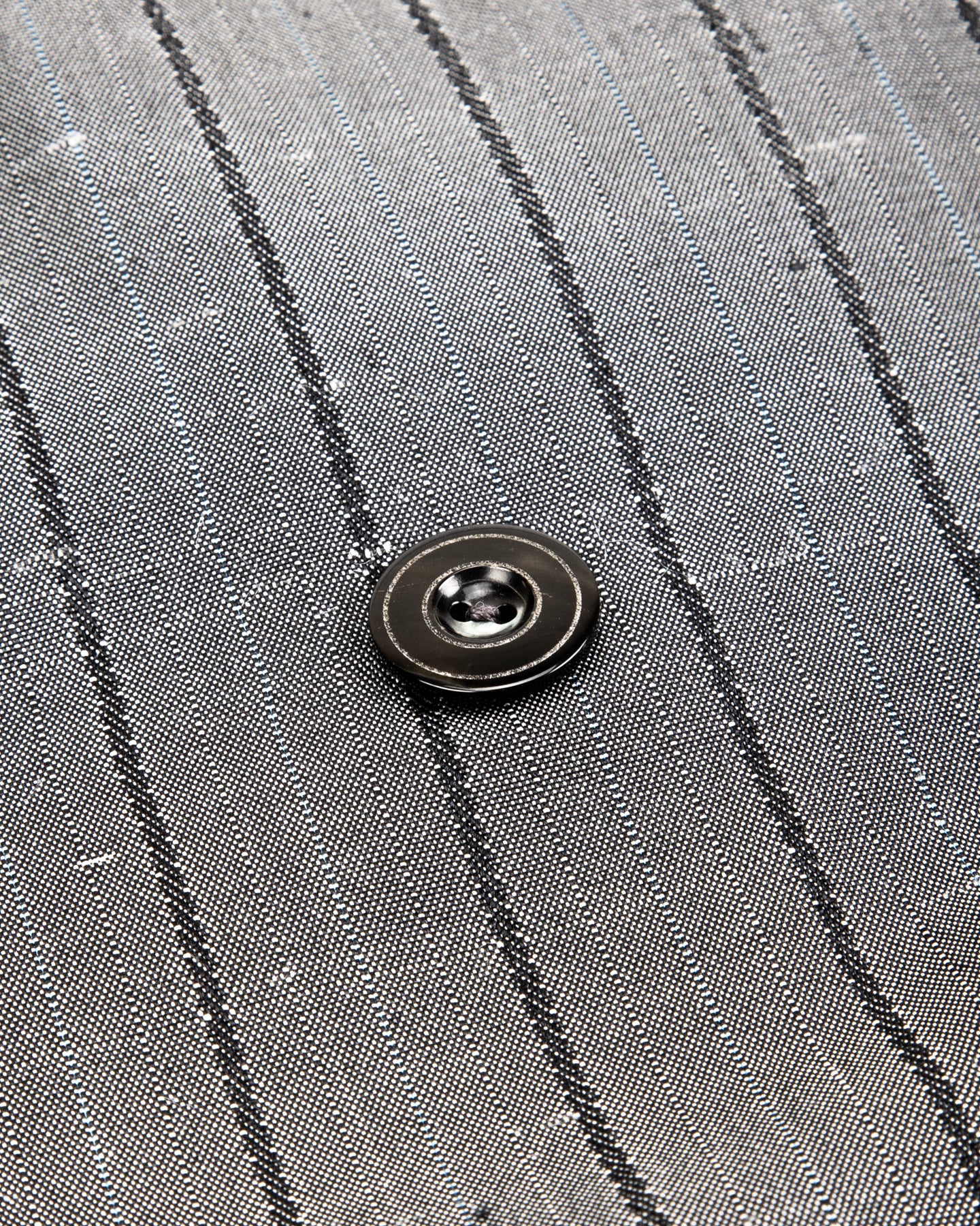 Burokrat Jacket - Grey Melange Stripe Vintage Dupioni