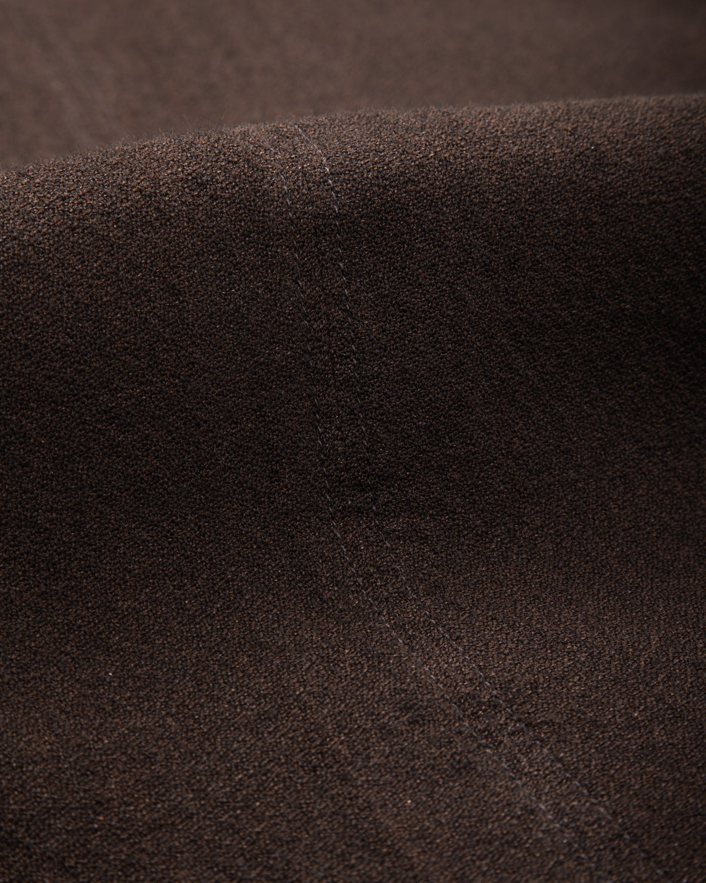 Continental Sack Jacket - Espresso Wool Linen Crepe