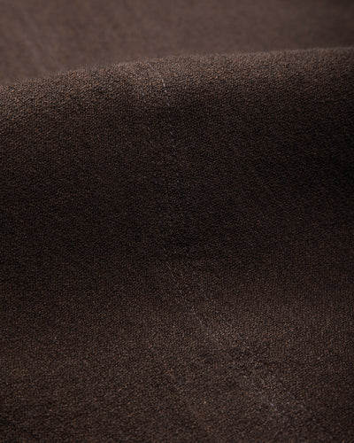 Continental Sack Jacket - Espresso Wool Linen Crepe