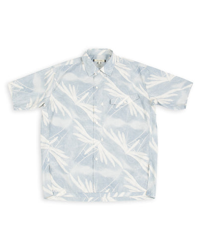 Dala Shirt - Moth Print Cotton Silk Broadcloth