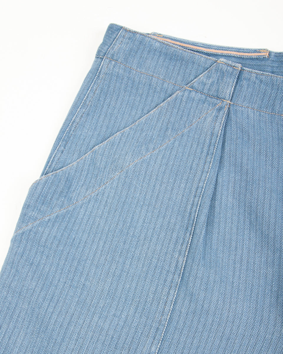 Denim Shorts - Light Indigo Herringbone Denim – Standard & Strange
