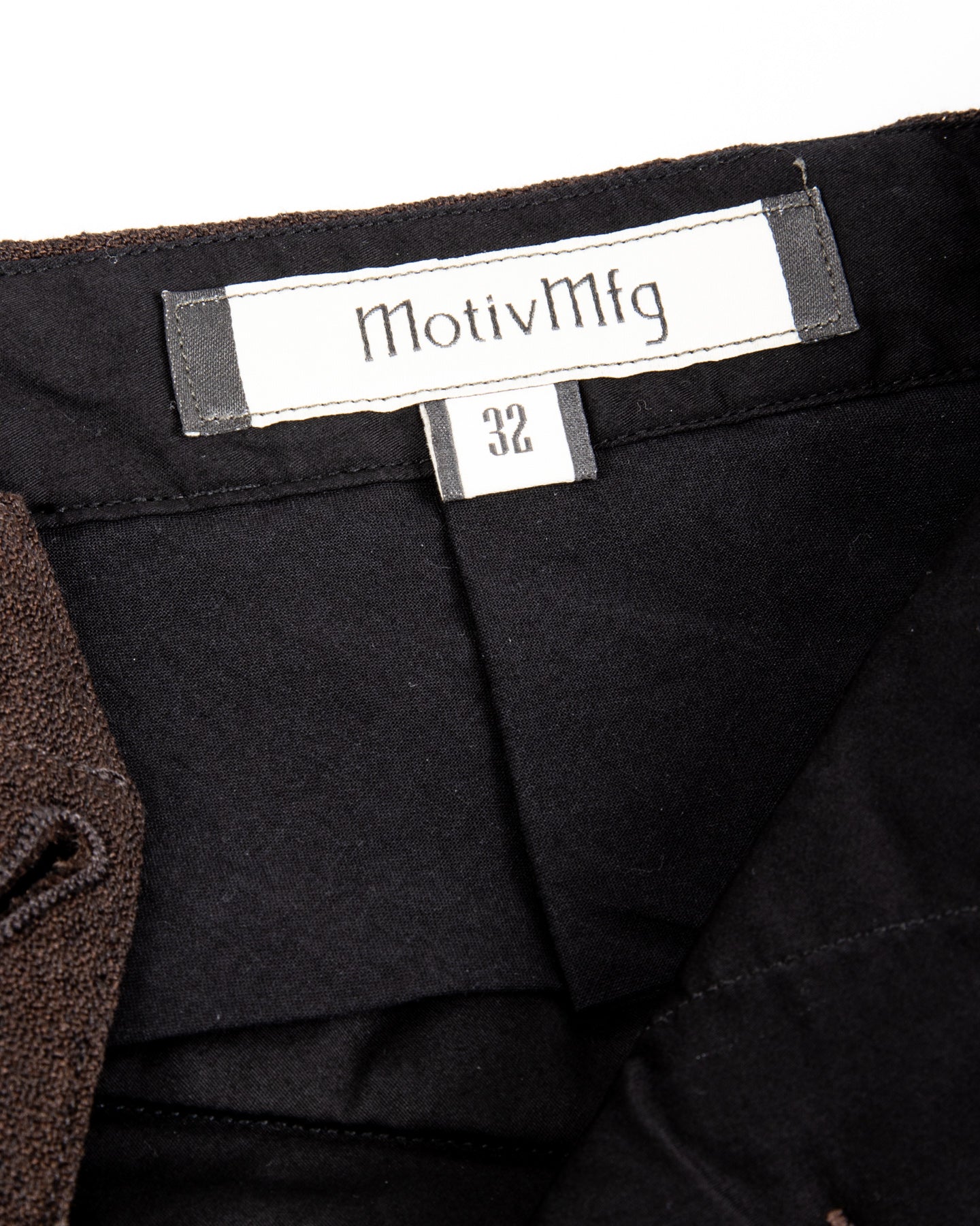 English Trousers - Espresso Wool Linen Crepe