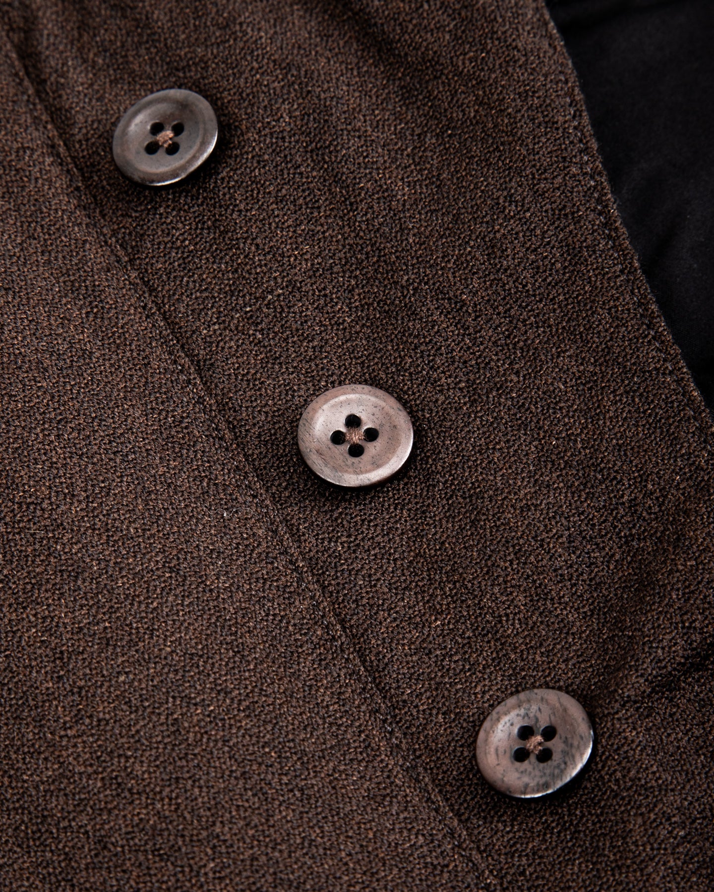 English Trousers - Espresso Wool Linen Crepe