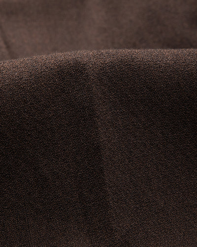 English Trousers - Espresso Wool Linen Crepe