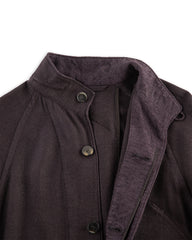 MotivMfg Envoy Jacket Tussah Silk Herringbone - Aubergine - Standard & Strange