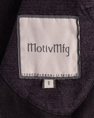 MotivMfg Envoy Jacket Tussah Silk Herringbone - Aubergine - Standard & Strange