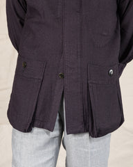 MotivMfg Envoy Jacket Tussah Silk Herringbone - Aubergine - Standard & Strange