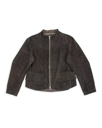 MotivMfg Gilet Jacket - Espresso Buffalo Calf Roughout - Standard & Strange