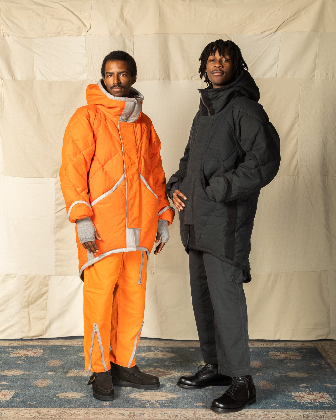 MotivMfg Lander Down Coat - Charcoal Halley Stevenson 