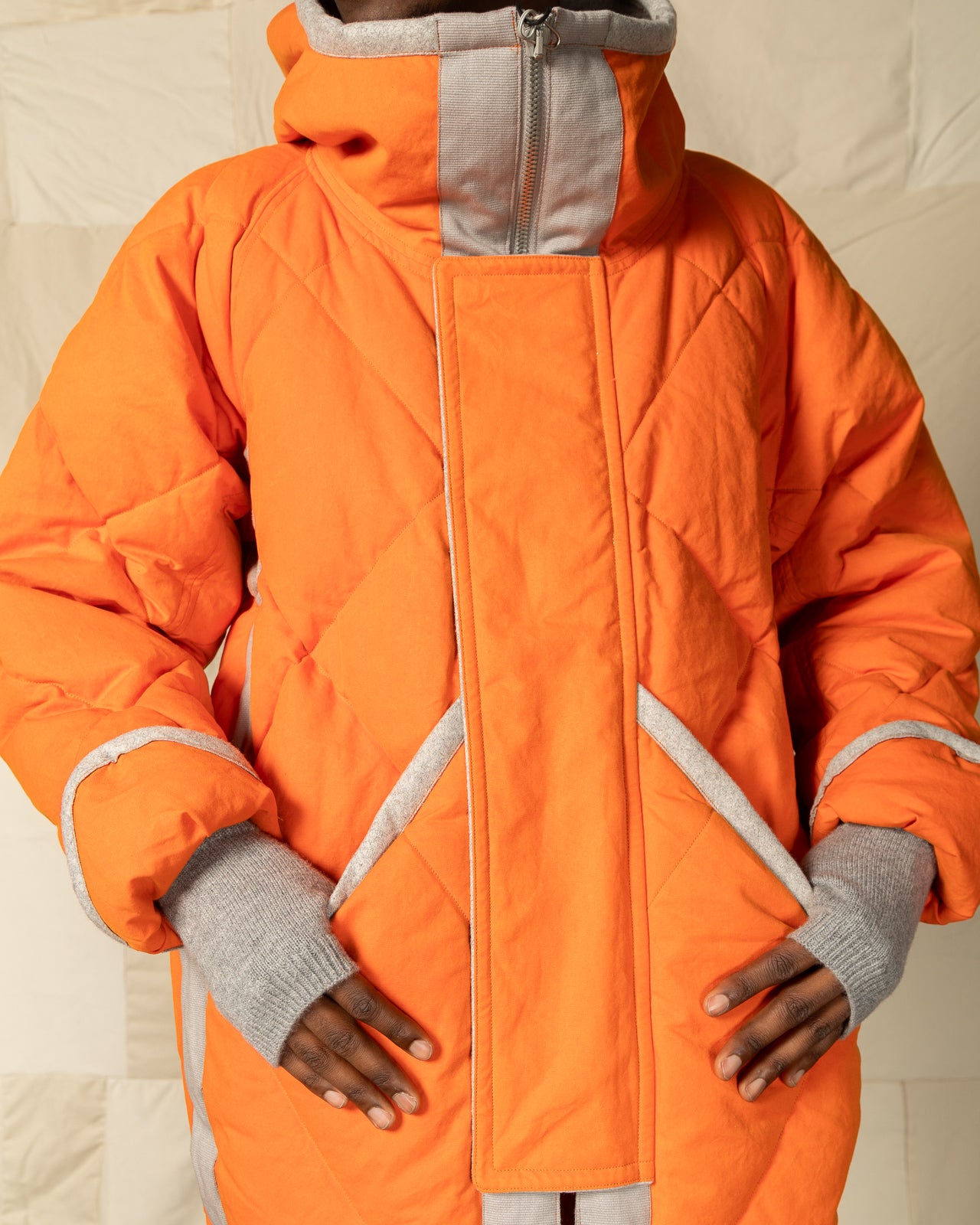 MotivMfg Lander Down Coat - Lava Halley Stevenson "Military Finish" Waxed Cotton - Standard & Strange