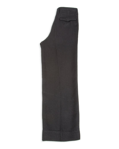 MotivMfg Loft Trousers - Black Linen Wool Pique - Standard & Strange