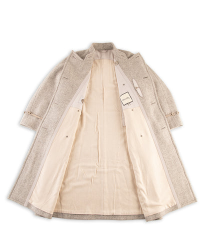 MotivMfg Mandarin Coat - Ecru Undyed Wool - Standard & Strange