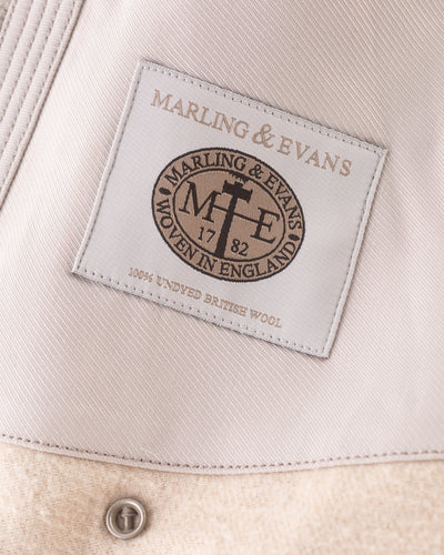 MotivMfg Mandarin Coat - Ecru Undyed Wool - Standard & Strange