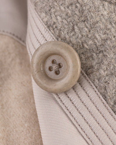 MotivMfg Mandarin Coat - Ecru Undyed Wool - Standard & Strange
