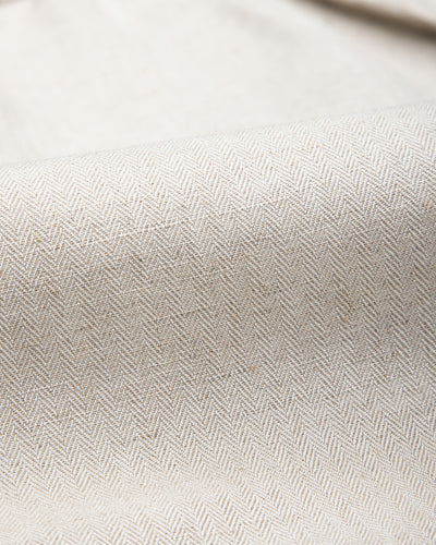 Oblique Shorts - Natural Silk Linen Fine HBT