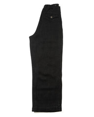 MotivMfg Oblique Trousers - Black Tussah Silk Tweed - Standard & Strange