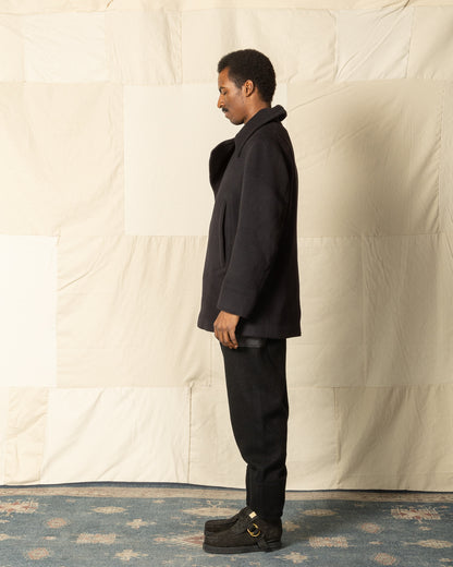 MotivMfg Platica Peacoat - Black Mallelieus Vintage Velour Overcoating - Standard & Strange