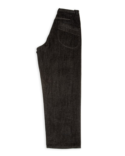 MotivMfg Pleat Denim Trousers - Black Herringbone Denim - Standard & Strange