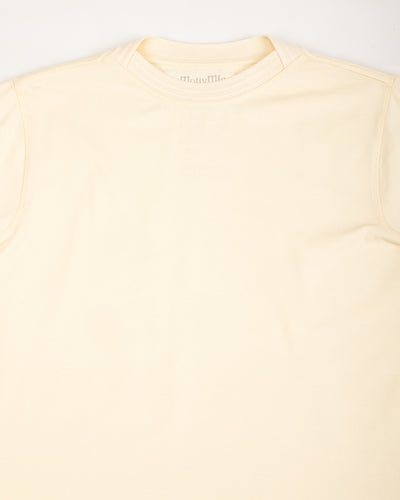 MotivMfg Shuttle T-Shirt - Ivory Cotton Silk Jersey - Standard & Strange