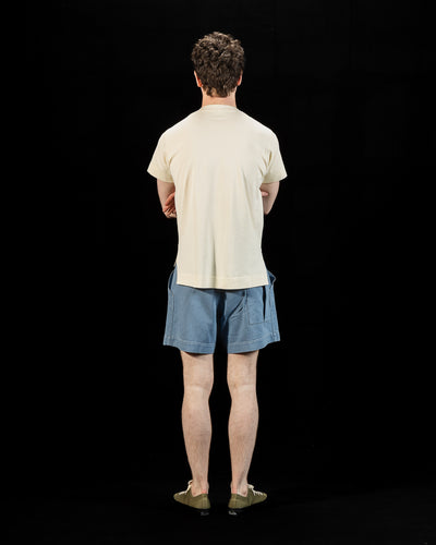 MotivMfg Shuttle T-Shirt - Ivory Cotton Silk Jersey - Standard & Strange