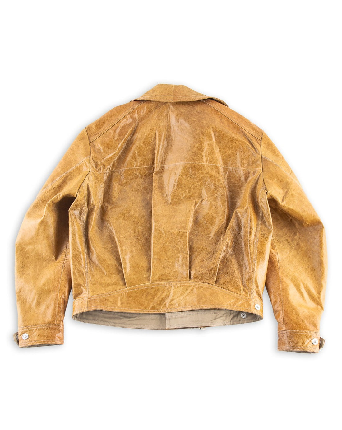 MotivMfg Zephyr Leather Jacket - Glazed Lambskin Safety Yellow - Standard & Strange