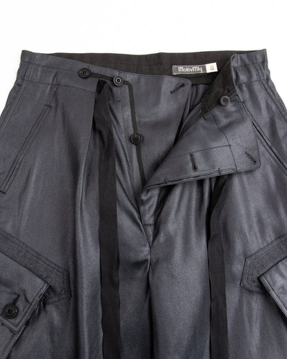 MotivMfg Adjustable Cargo Pants - High Twist Tussah Silk Twill/Midnight - Standard & Strange