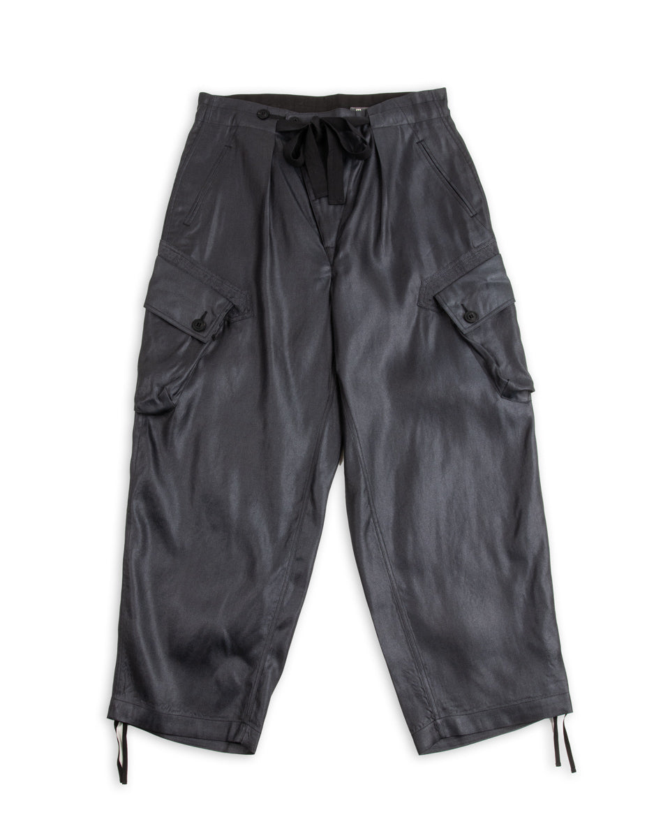 MotivMfg Adjustable Cargo Pants - High Twist Tussah Silk Twill/Midnight - Standard & Strange