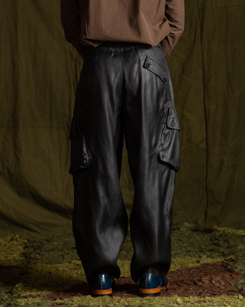 MotivMfg Adjustable Cargo Pants - High Twist Tussah Silk Twill/Midnight - Standard & Strange