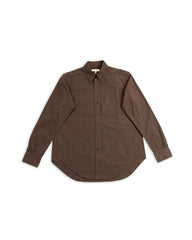 MotivMfg Authentic Fit BD Shirt - Lawn/Espresso Japanese Cotton Hemp - Standard & Strange