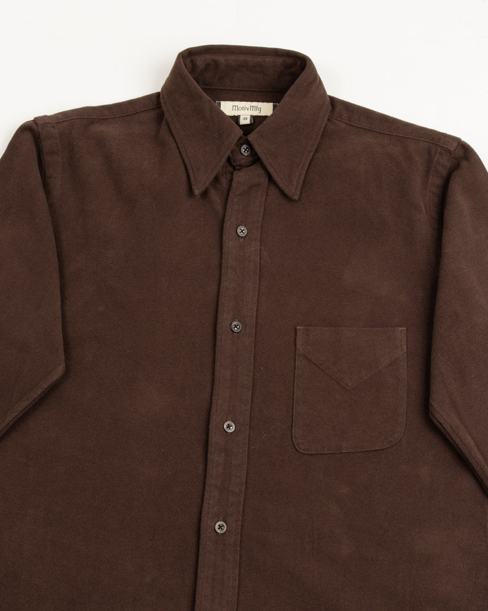 MotivMfg Authentic Fit BD Shirt - Maroon Japanese Cotton Flannel - Standard & Strange