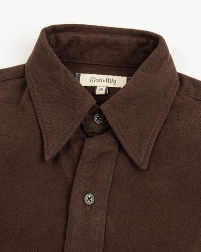 MotivMfg Authentic Fit BD Shirt - Maroon Japanese Cotton Flannel - Standard & Strange