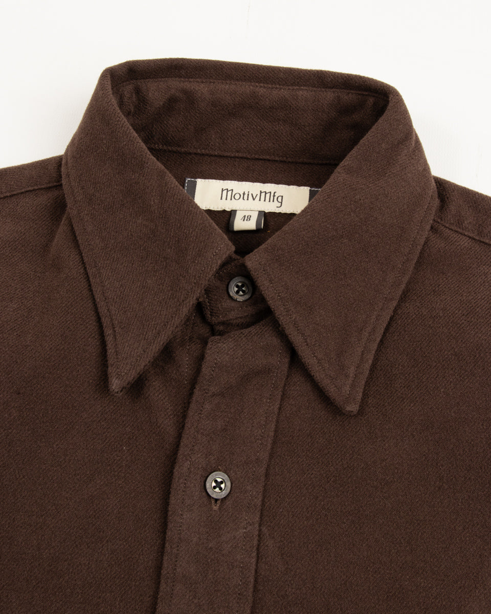 MotivMfg Authentic Fit BD Shirt - Maroon Japanese Cotton Flannel - Standard & Strange