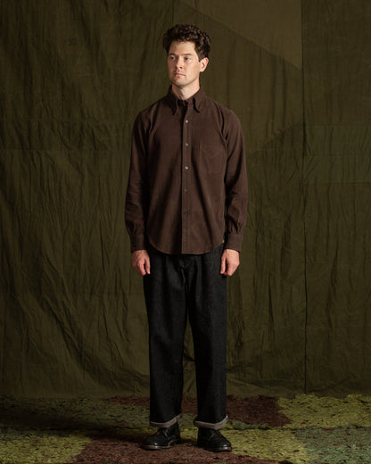 MotivMfg Authentic Fit BD Shirt - Maroon Japanese Cotton Flannel - Standard & Strange