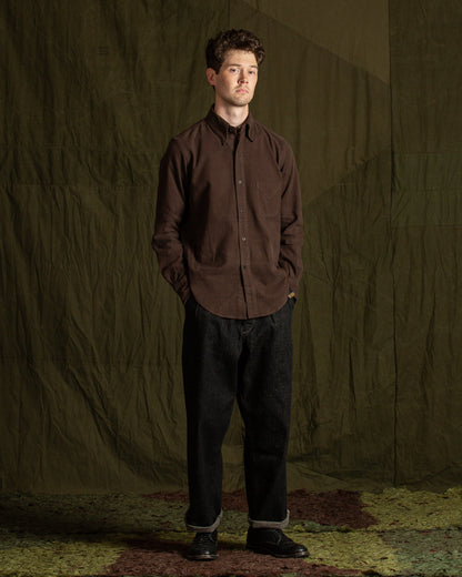 MotivMfg Authentic Fit BD Shirt - Maroon Japanese Cotton Flannel - Standard & Strange