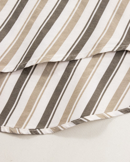 MotivMfg Authentic Fit BD Shirt - Charcoal Stripe Silk Cotton Fine Poplin - Standard & Strange