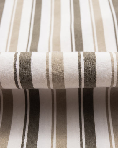 MotivMfg Authentic Fit BD Shirt - Charcoal Stripe Silk Cotton Fine Poplin - Standard & Strange