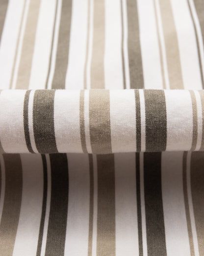 MotivMfg Authentic Fit BD Shirt - Charcoal Stripe Silk Cotton Fine Poplin - Standard & Strange