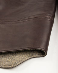 MotivMfg Bertolt Leather Jacket - Dark Brown Veg Tan Horsehide - Standard & Strange