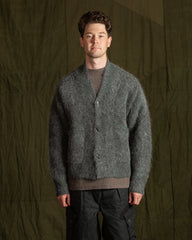 MotivMfg Cardigan Jacket Soviet Felt Coat - Grey Knit - Standard & Strange
